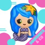 Squishy sirène kawaii bleue - Kawaii - Squishies France
