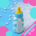 Squishy biberon bleu ciel -  - Squishies France