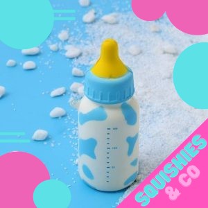 Squishy biberon bleu ciel -  - Squishies France
