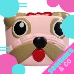 Squishy Gâteau Chien Rose - Animaux, Nourriture - Squishies France